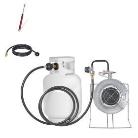 Propane Tank Top Heater, for 1lb Small Tanks and 5-40lb Large Tanks, 18000 BTU Rapid Heating 180-Degree Infrared Radiant Tank Top Gas Heater