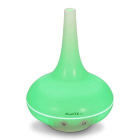 200ml Cool Mist Humidifier Ultrasonic Aroma Essential Oil Diffuser W/7 Color LED Lights Waterless Auto Off For Office Home Room Study Yoga Spa (Option: White)