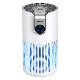 TENKER M03 Air Purifier White For Home Large Room HEPA Air Purifier For Bedroom Pets Kitchen, Air Filter Cleaner For Smoke Pollen Dust Dander Odo (Option: White)