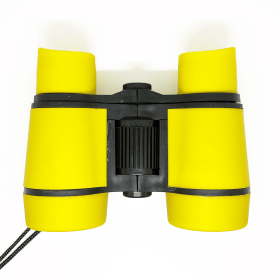 Children's Binoculars Shockproof Toy Binoculars 12 Years Old And Above Boys And Girls Bird Watching Education Learning Hunting Hiking Camping Sci (Color: Yellow)
