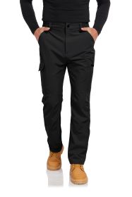 Men's Hiking Cargo Pants Lightweight Quick-Dry Waterproof Stretch Work Fishing Travel Outdoor Pants with 6 Pockets (Color: 32)